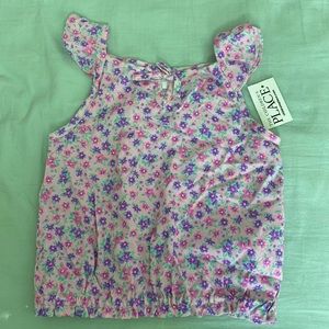 Girls floral tank top size 4